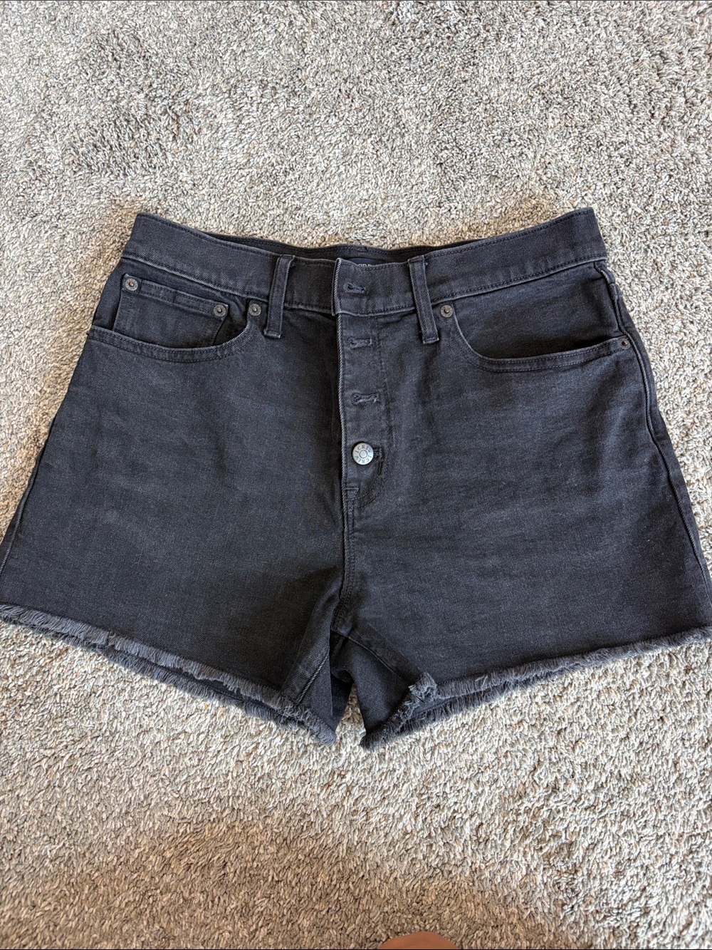 Black Denim Women's Shorts